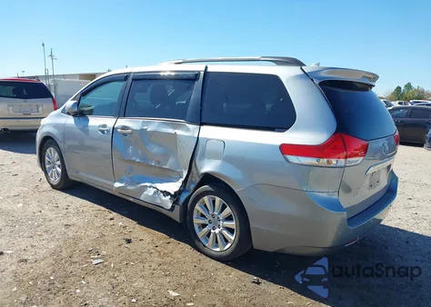 2011 Toyota Sienna Limited V6 from USA, damaged, VIN 5TDYK3DC8BS160713